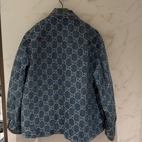 Gucci GG Jacquard Denim Shirt - Picture 4 of 8